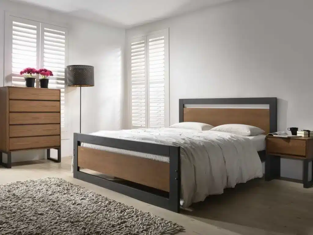 Olivia Wooden Bed Frame - Charcoal
