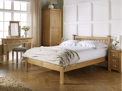 Which type of furniture should be used in the bedroom?