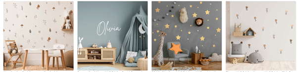 Kid's Bedroom Wall Stickers.