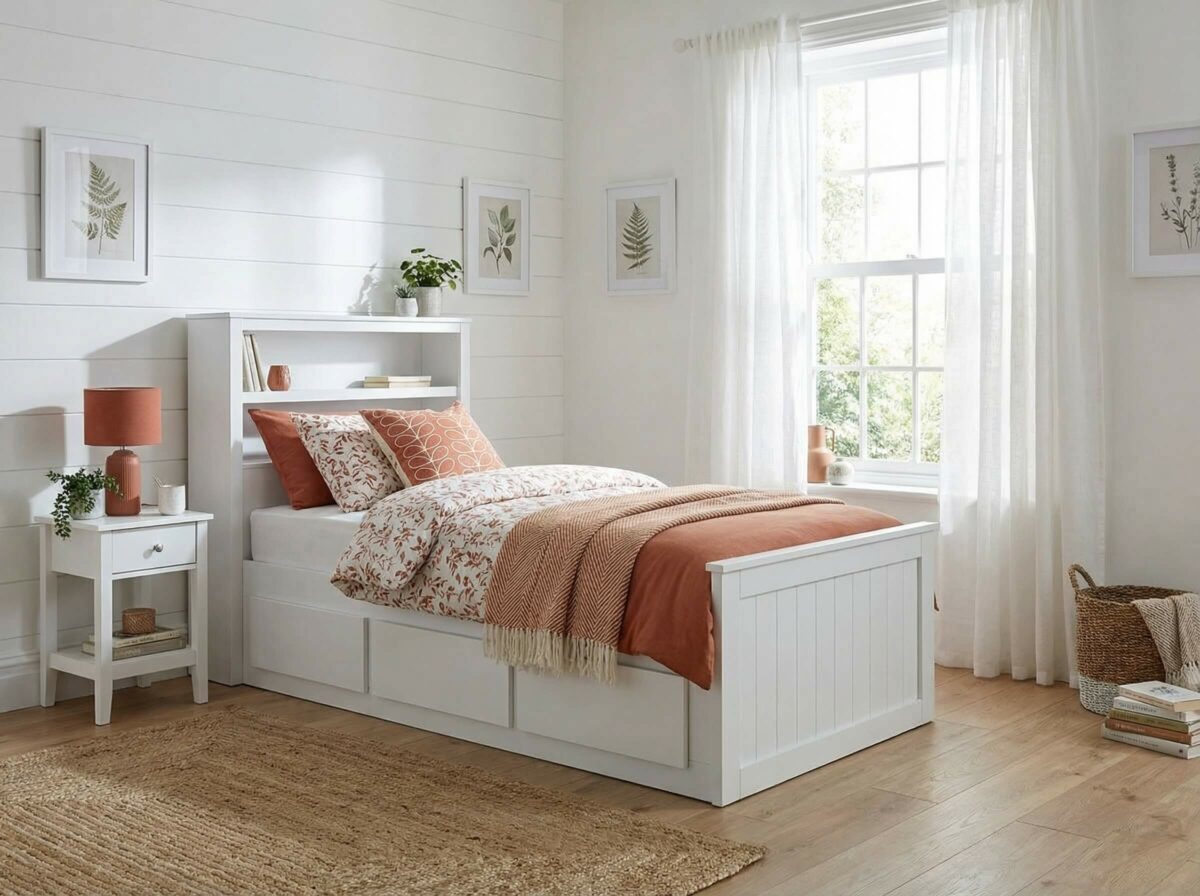 How to make a small bedroom look luxurious on a budget?